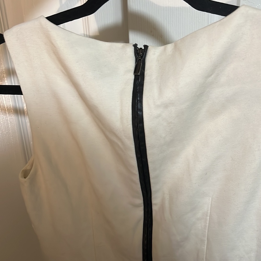 Laundry by Shelli Segal Leather Trim Sheath Dress - Picture 7 of 8
